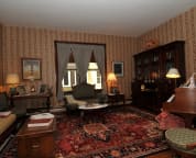 Music Parlor with Baby Grand Piano and Fainting Couch!