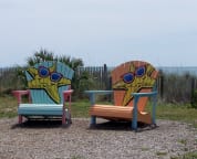 Get your photo made in the big chairs