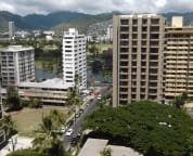 View of Ala wai golf course