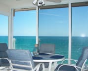 Sit on the lanai and watch dolphins jump and manatees cruise lazily by