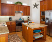 Fully stocked kitchen with walk-in pantry