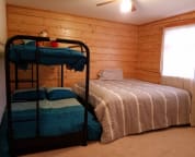 Bedroom #3 with King bed and bunk beds