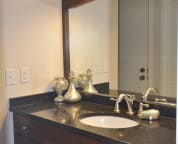 Beautifully renovated Master Bath - granite counters
