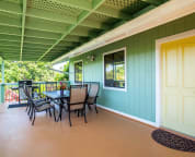 Large oversized covered deck