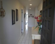 View from front door looking down hallway