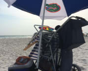 Beach cart to carry your beach stuff. We pamper our guest