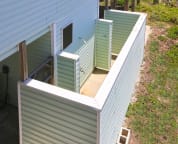 another view of the outdoor shower