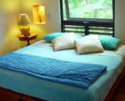 The twin beds may
be joined to make a king bed