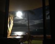 As you fall asleep to to the sound of the ocean and look out to the moon