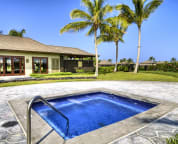 The second hot tub behind the fitness centre.