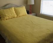 Queen bed on main floor