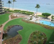 recently rennovated courtyard, pool and spa