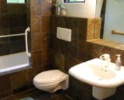 The first floor bathroom