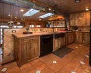 This old world style kitchen is fully equipped with all you need to prepare a full meal!