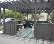 BBQ area just out from our front door across from our parking spot.
