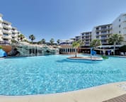 Waterfall in large pool