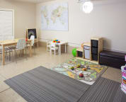 Garage converted to kids playroom