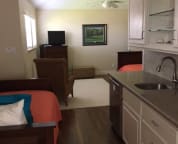 Single bed in apartment