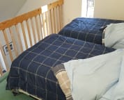Typical loft with two twin beds.