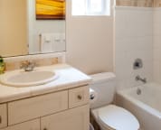 Downstairs bath, exclusive for bedroom (powder room for rest)