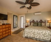 Second bedroom with cal-king bed and twin sofa sleeper