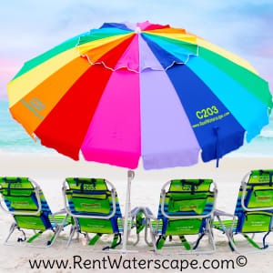 This equipment, along with a beach cart to haul it, is provided in the unit.