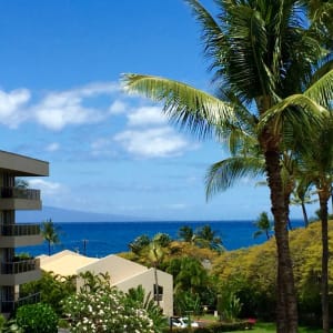 View from the lanai--enjoy meals with an ocean view--see whales in winter