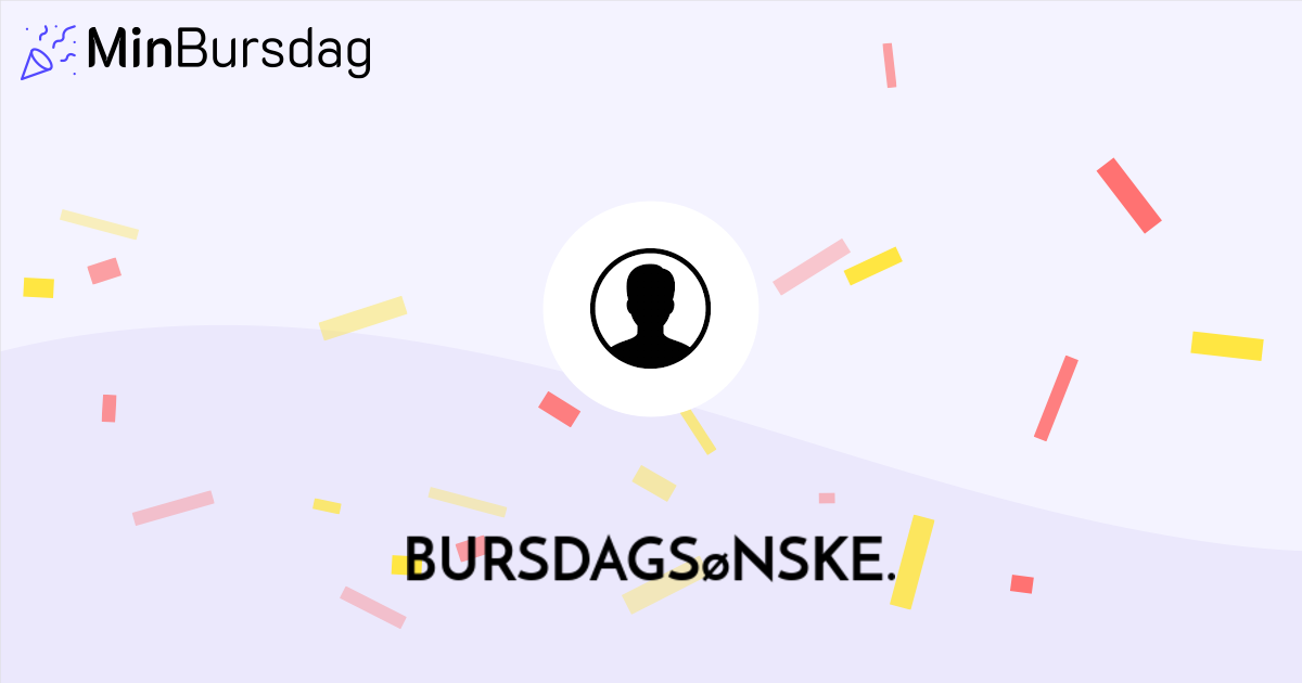Bursdagsønske.
