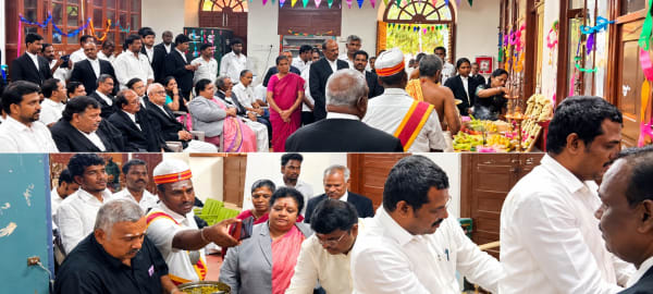 கடலூர் ஒருங்கிணைந்த நீதிமன்ற வளாகத்தில் ஆயுத பூஜை, சரஸ்வதி பூஜை விழா கோலாகலம்!