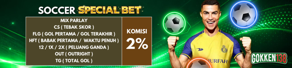 Banner Soccer Special Bet GOKKEN138