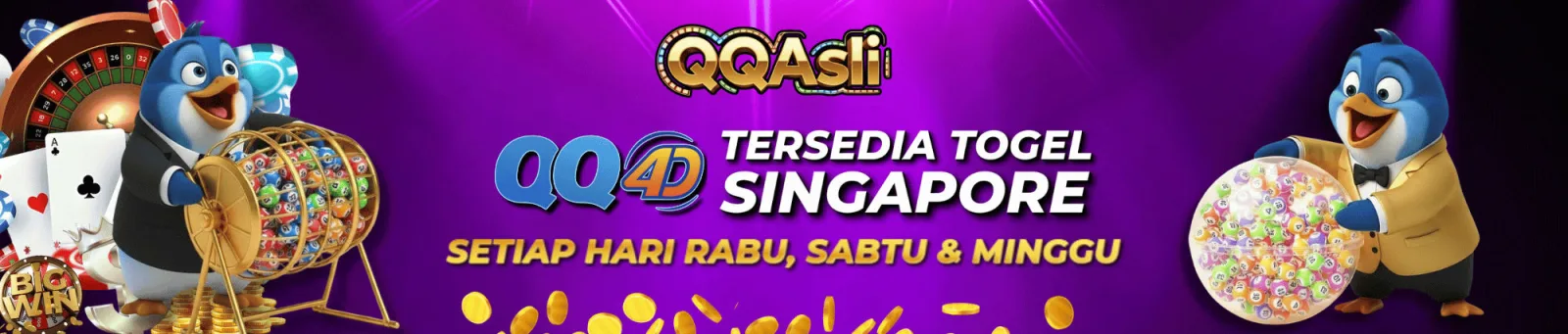 Banner aplikasi dan akses cepat QQASLI untuk permainan toto togel