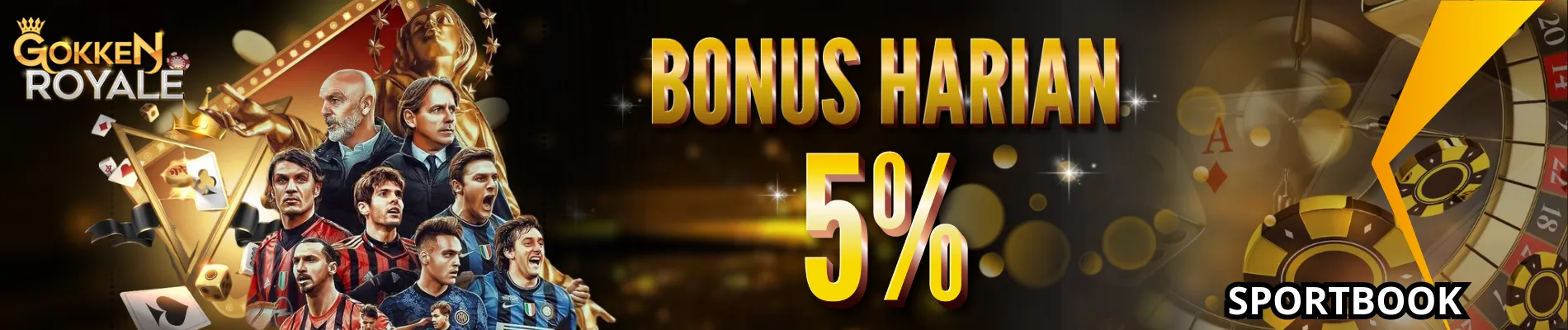 BONUS HARIAN 5% - SPORTSBOOK