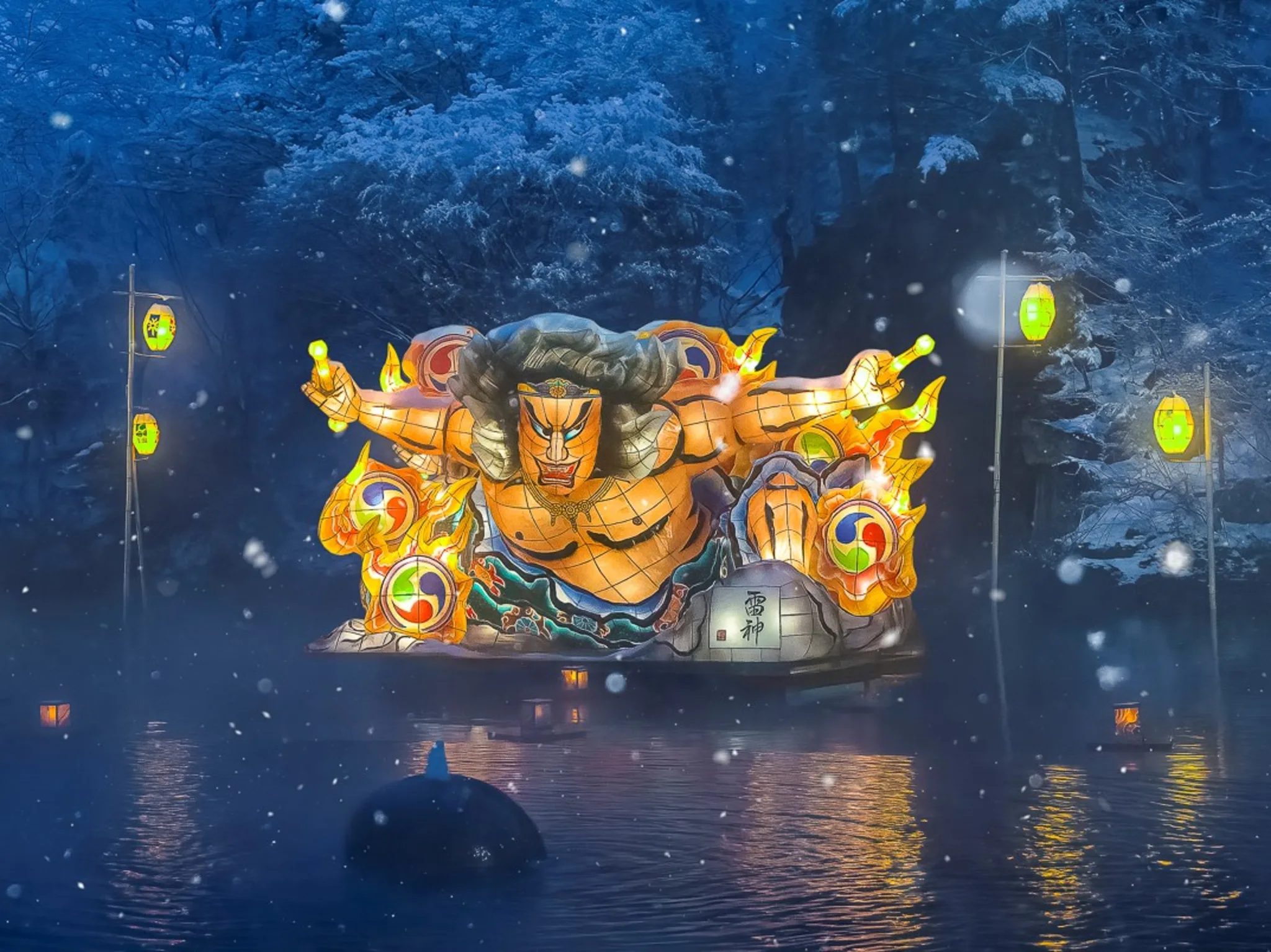 DIVINE CROSS メモリーズオフ2nd 夏祭りほたる 露天風呂つばめ ねぶたと雪が織りなす幻想的な雪見露天 - 青森屋 | 星野リゾート【公式】