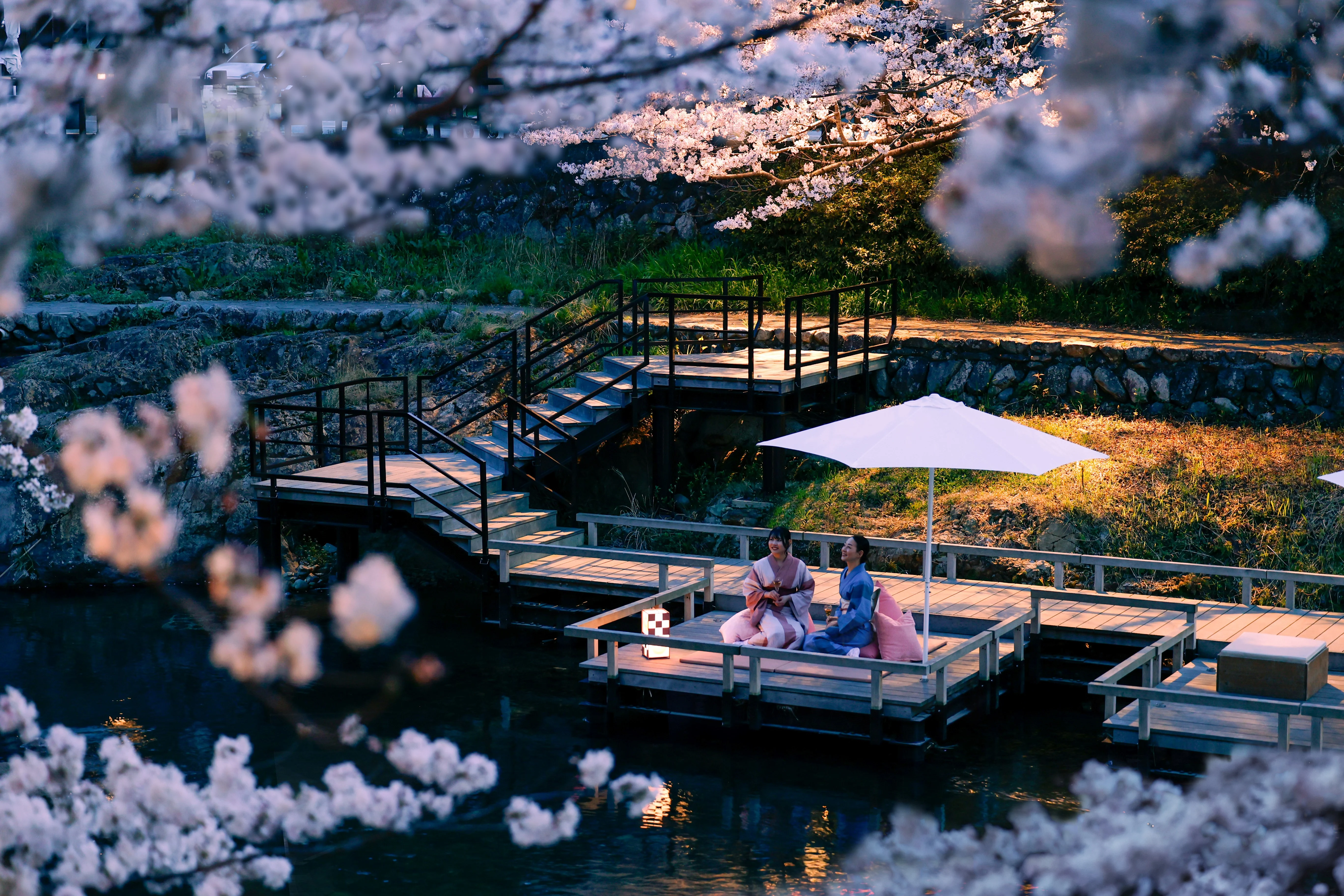 桜咲く温泉街で春らんまん - 界 長門 | 星野リゾート【公式】 桜咲く温泉街で春らんまん - 界 長門 | 星野リゾート【公式】