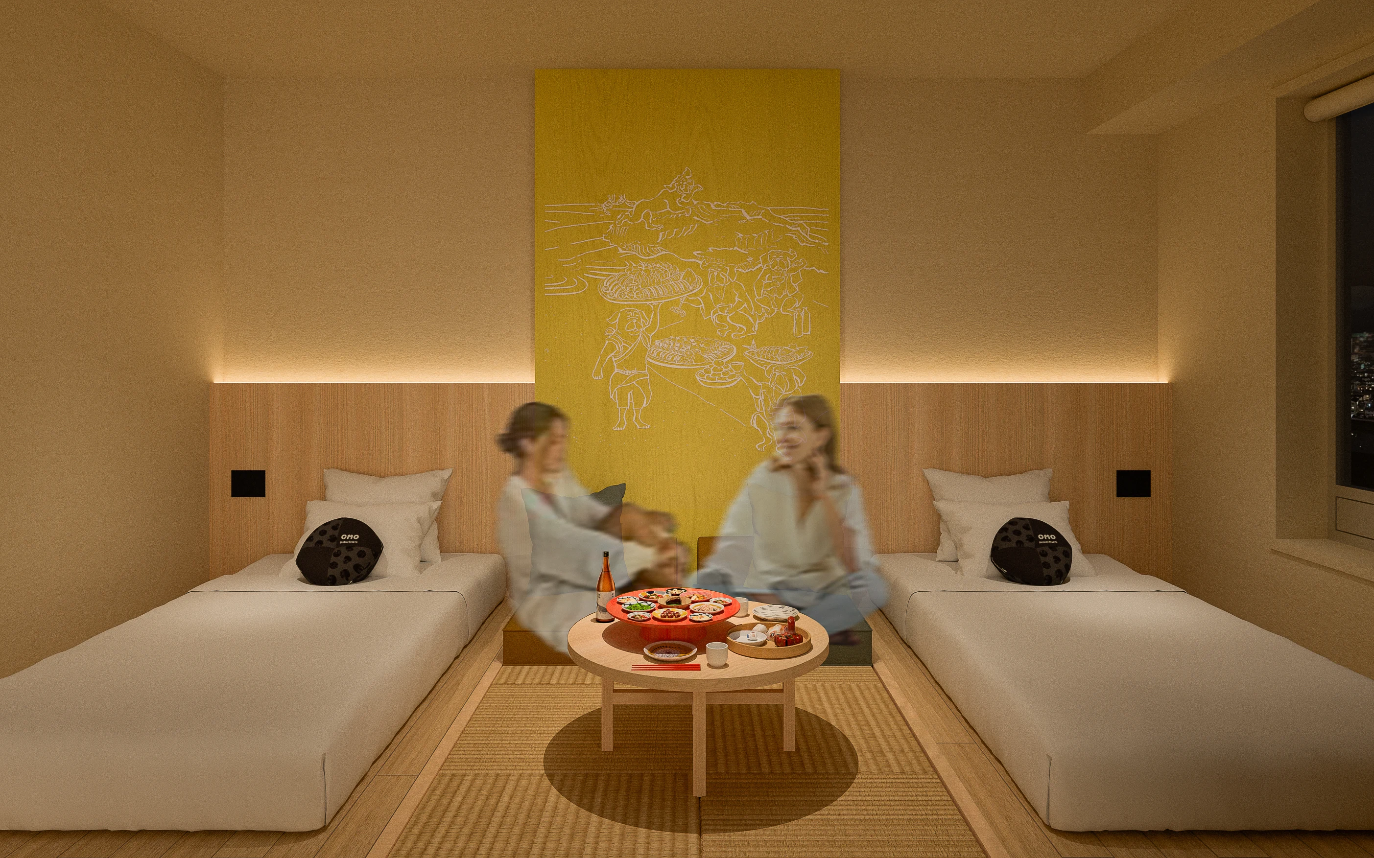 宴会文化と機能性を備えた客室 - OMO7高知 | 星野リゾート【公式】