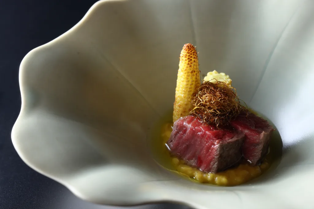 星のや京都_真味自在＿焼物＿牛