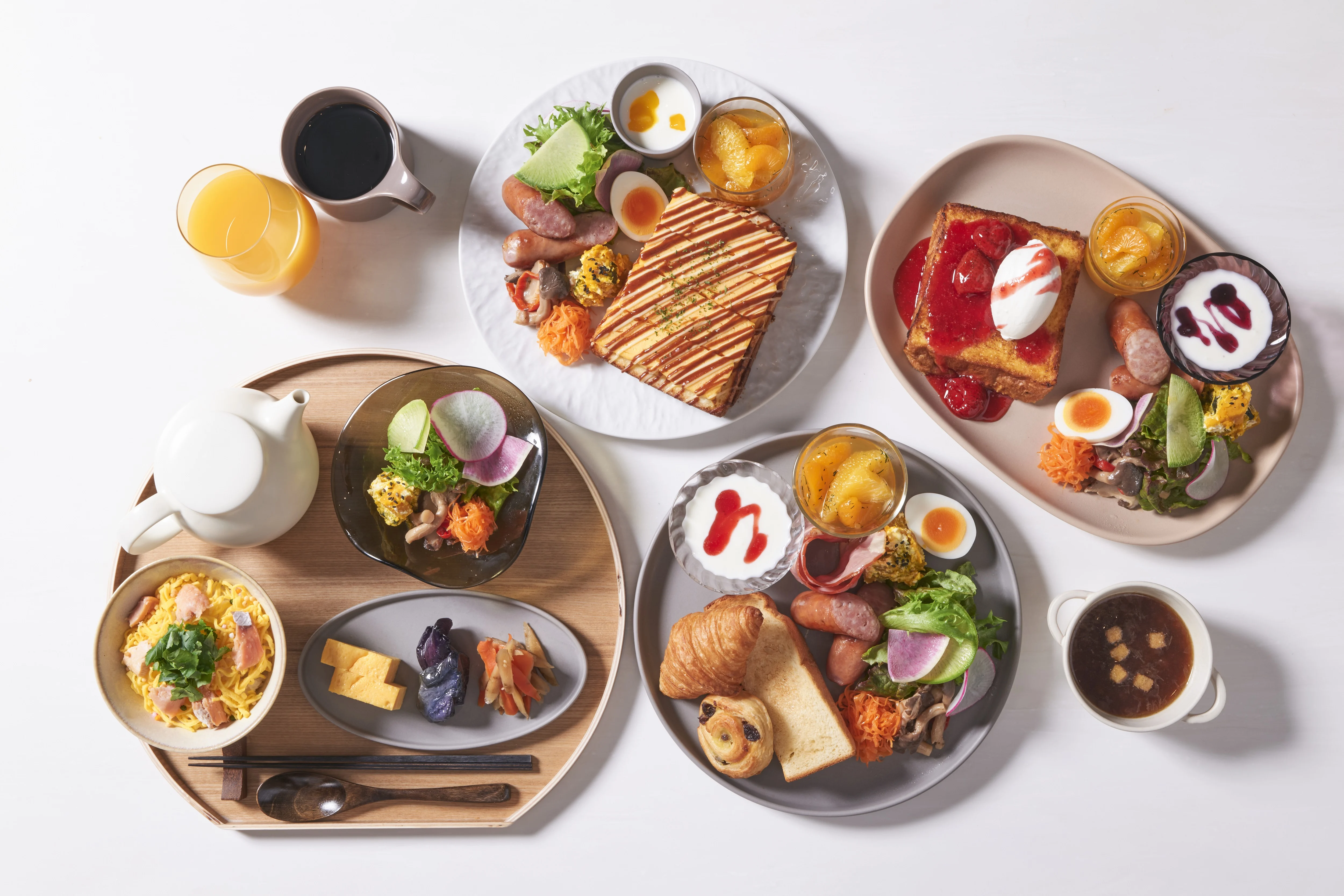 朝ごはん 4種類から選べるモーニングセット - OMO7大阪 | 星野リゾート
