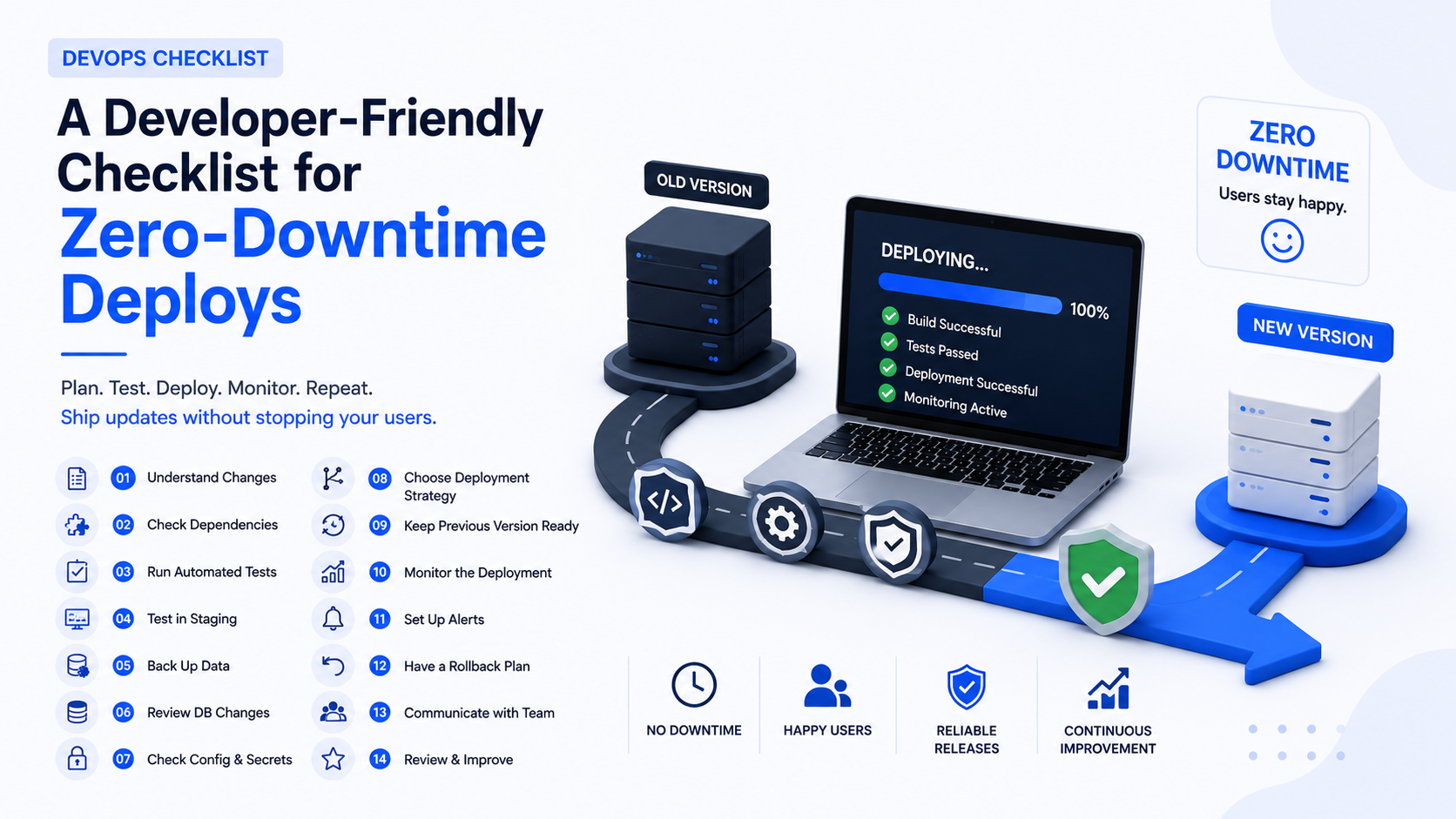 A Developer-Friendly Checklist for Zero-Downtime Deploys