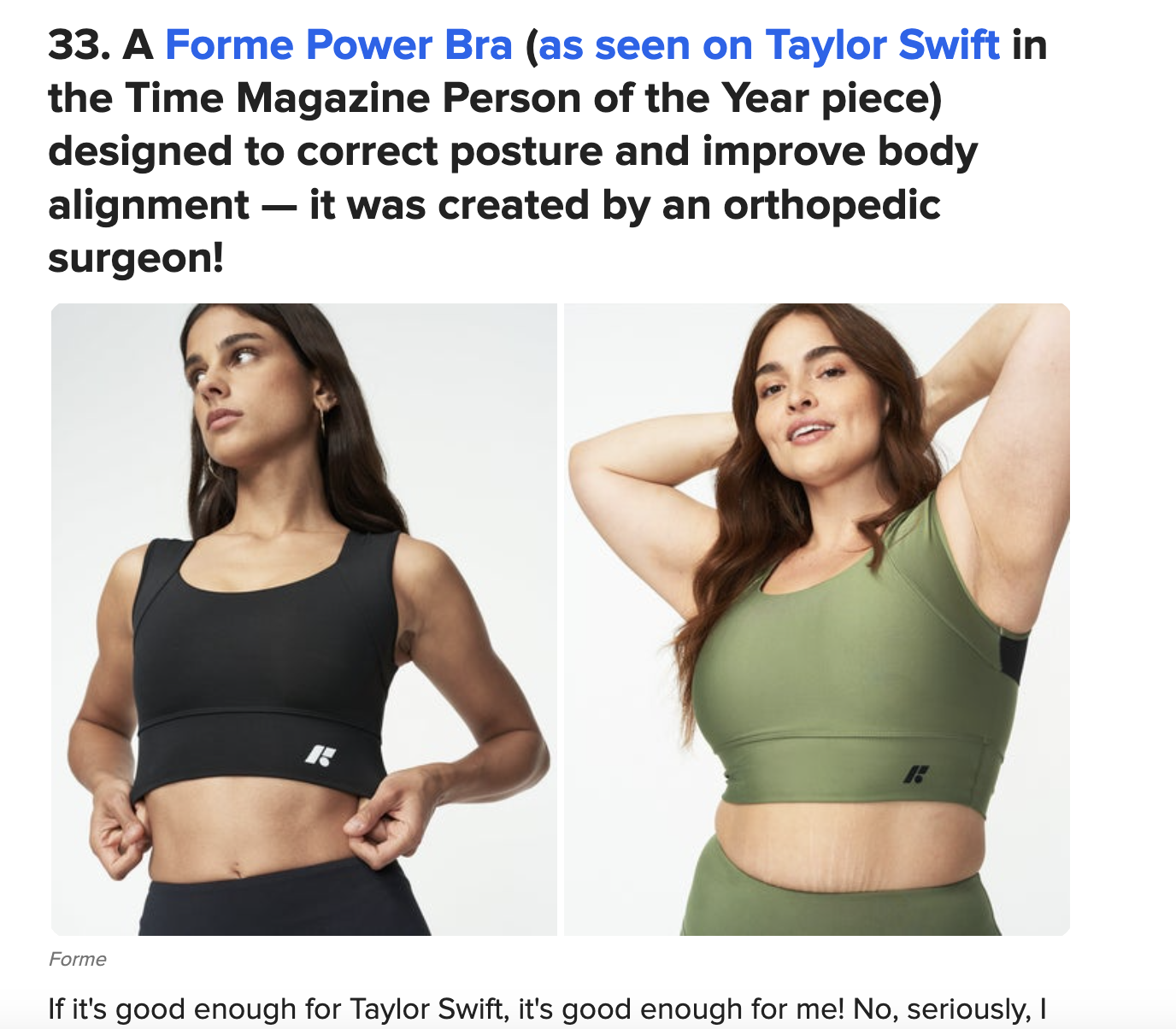 Products, Forme Science, Power Bra