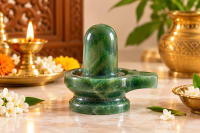 Green Jade Shivling