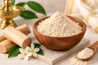 Pure White Chandan (Sandalwood) Powder