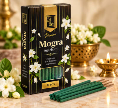 Zed Black Mogra Incense Agarbatti (32 Pcs)