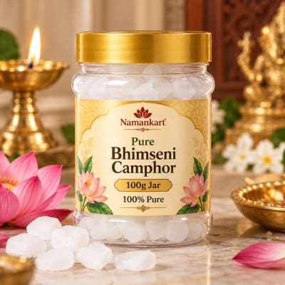 Pure Bhimseni Camphor (100g Jar)