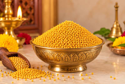 Yellow Mustard Seeds (Peeli Sarson) for Vastu & Hawan