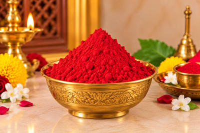 Sacred Gulal Red Festive Puja Powder