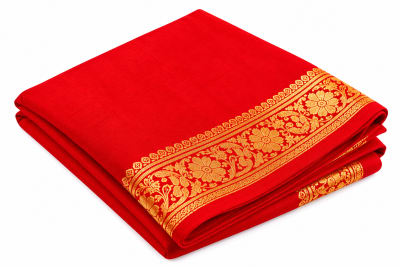Sacred Red Cloth (Lal Kapda) for Puja Altar & Chowki