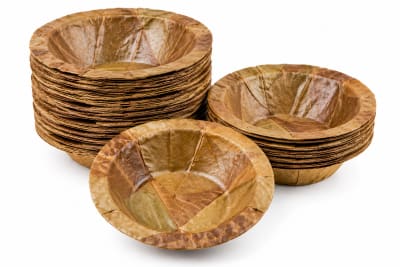 Traditional Eco-Friendly Paper Dona Cups for Puja Prasad