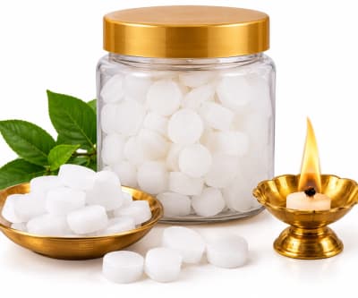Mangalam Camphor Tablets (100g Jar)