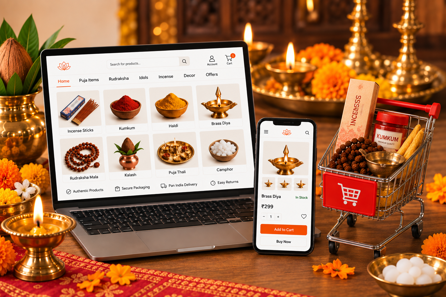 How to Categorise Puja Items for Easy Shopping