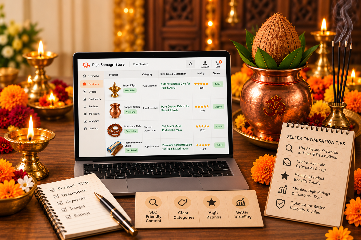 Puja Product Listing Optimisation Guide